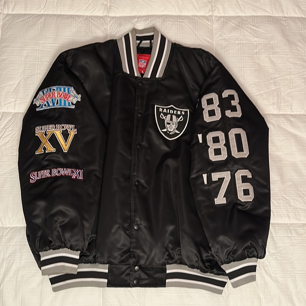 Raiders Satin Jacket - Picture 2 of 3